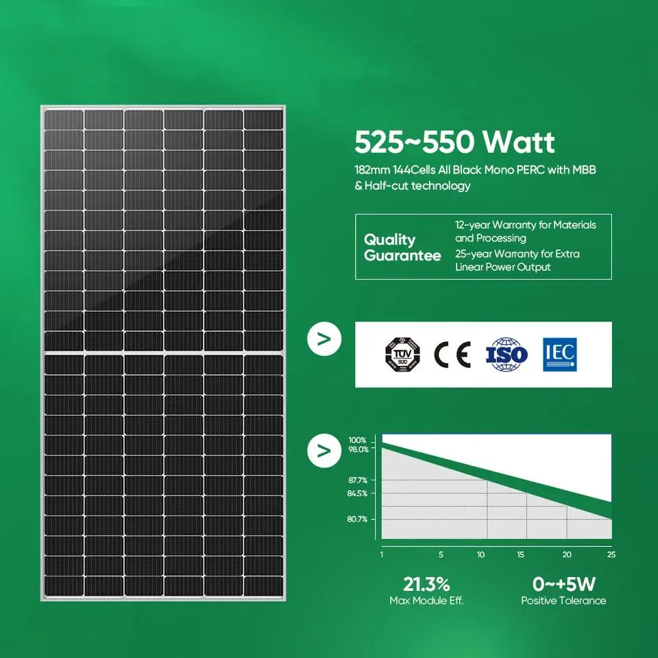 8 Kw Système solaire hybride Système de batterie d'énergie solaire hors réseau