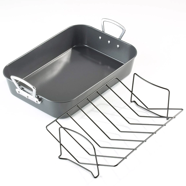 Hongsheng Factory Wholesale/Suppliers Cast Iron BBQ Grill High quality/High cost performance Stainless Steel Ovenware Customized BBQ Pan Grill