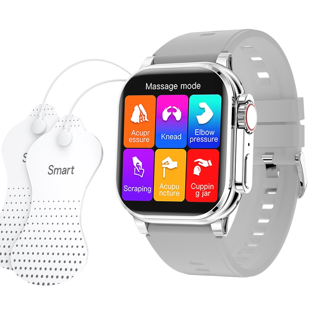 Personnalisation OEM Smart Watch Massager Sport Santé fréquence cardiaque sommeil Oxygène du sang massage de la pression artérielle poignet montres intelligentes