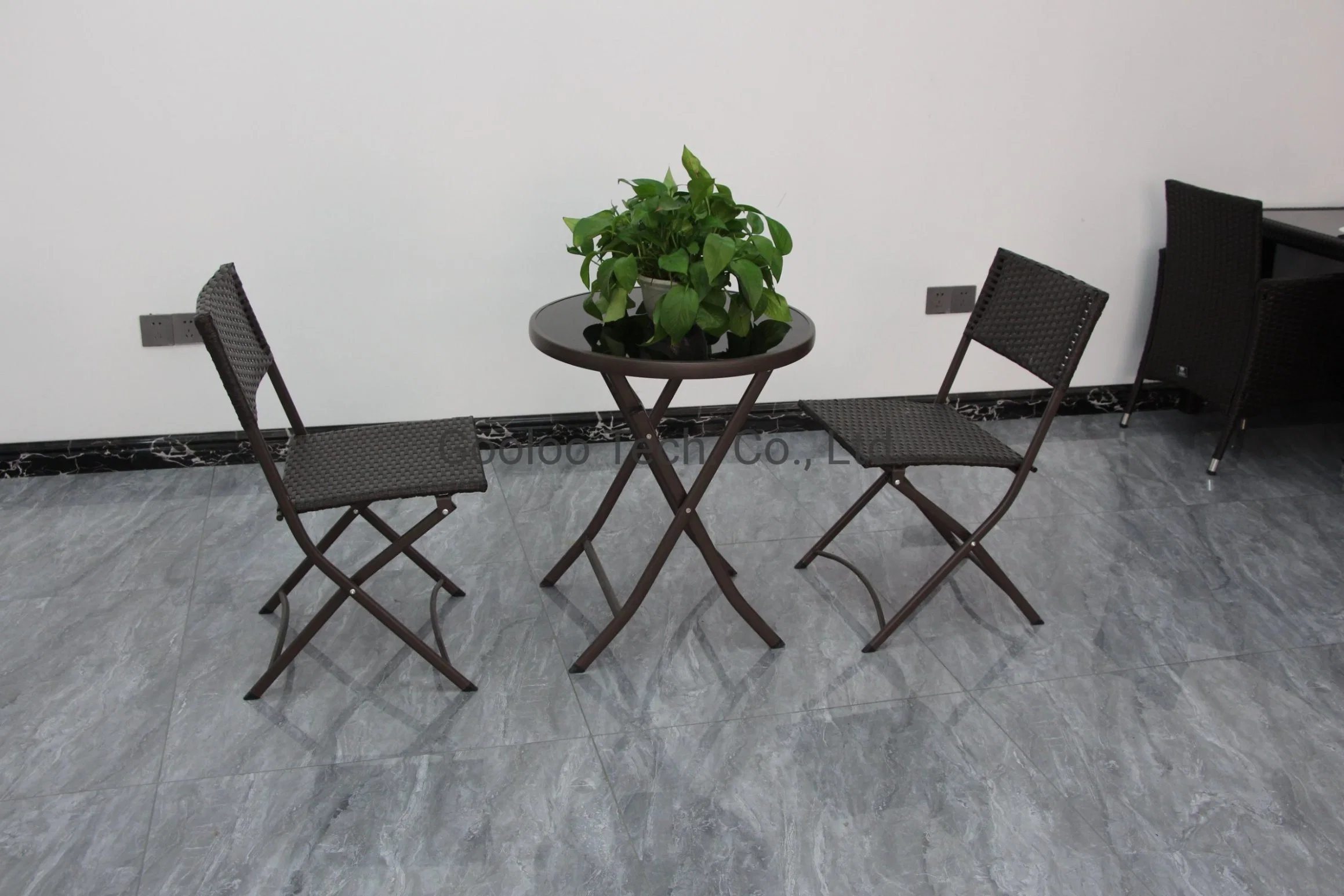 Wholesale/Supplier Rattan Wicker Dining Room Furniture Folding Dining Chairs and Table