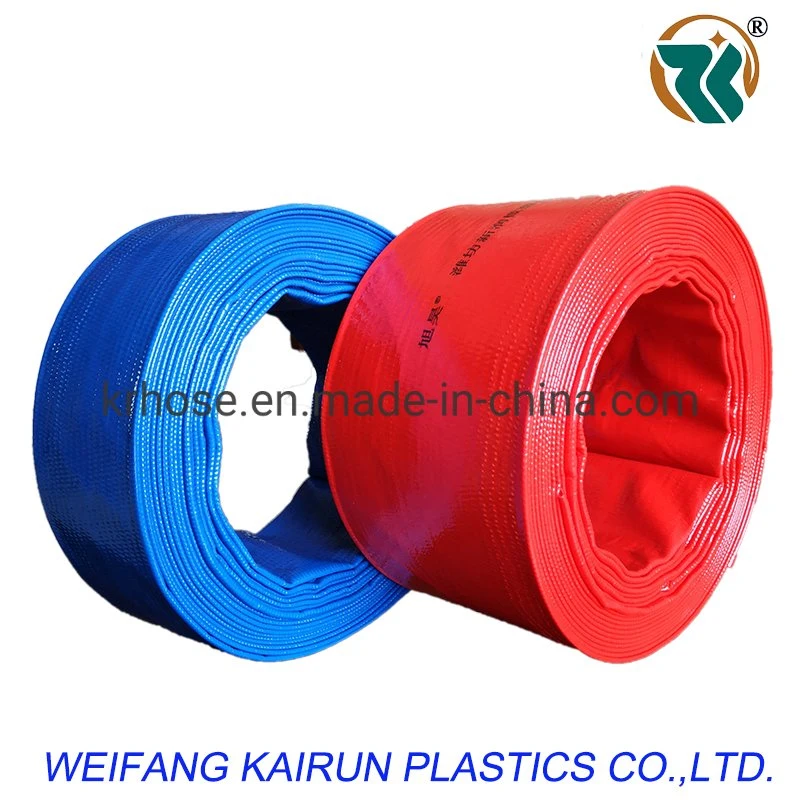 High quality/High cost performance  2"/3"/4"/6"/8"PVC Layflat Discharge Water Hose for Agriculture Irrigation