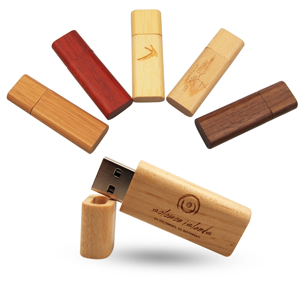 Promoção Gift Office 2.0 3.0 Custom logo Wooden Flash Pendrive Unidade flash USB