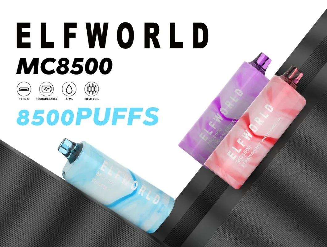 Wholesale Supply Rechargeable Disposable Elfworld Mc 8500 Puff Pod Bang Vape