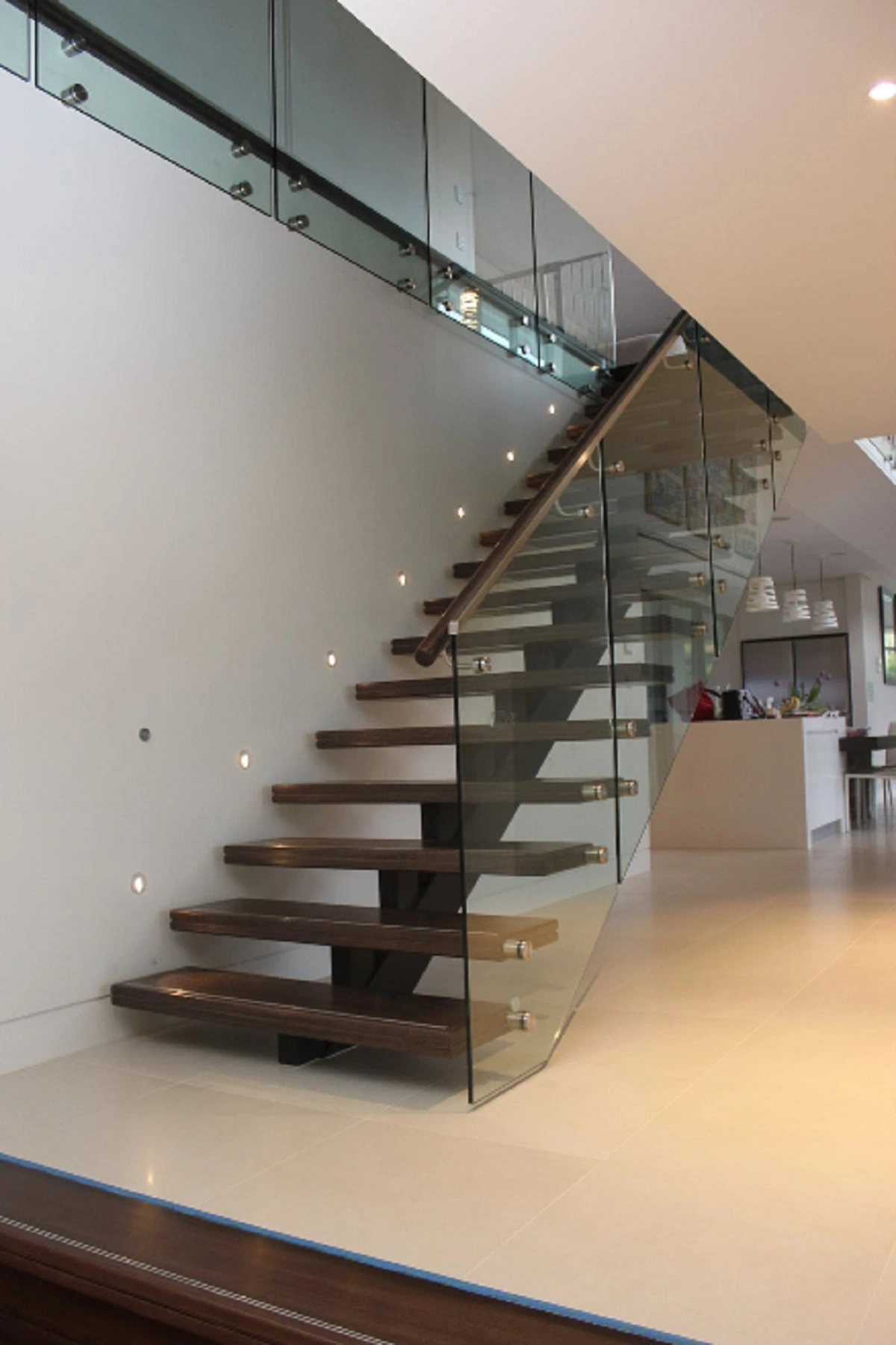 China Supplier Stainless Steel and Oak Wood Staircase with Best Price