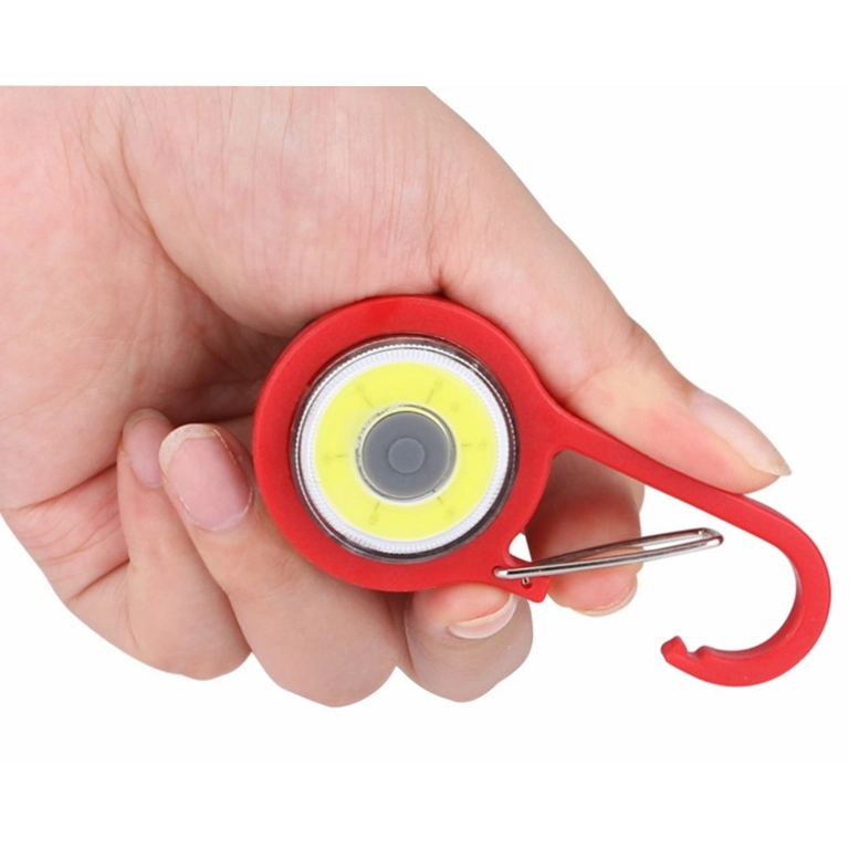 New Upgrade Durable Cr2032 Battery Powered COB Mini Keychain Flashlights Portable LED Keychain Torch Light Lamp Quality Camping Emergency LED Flashlight