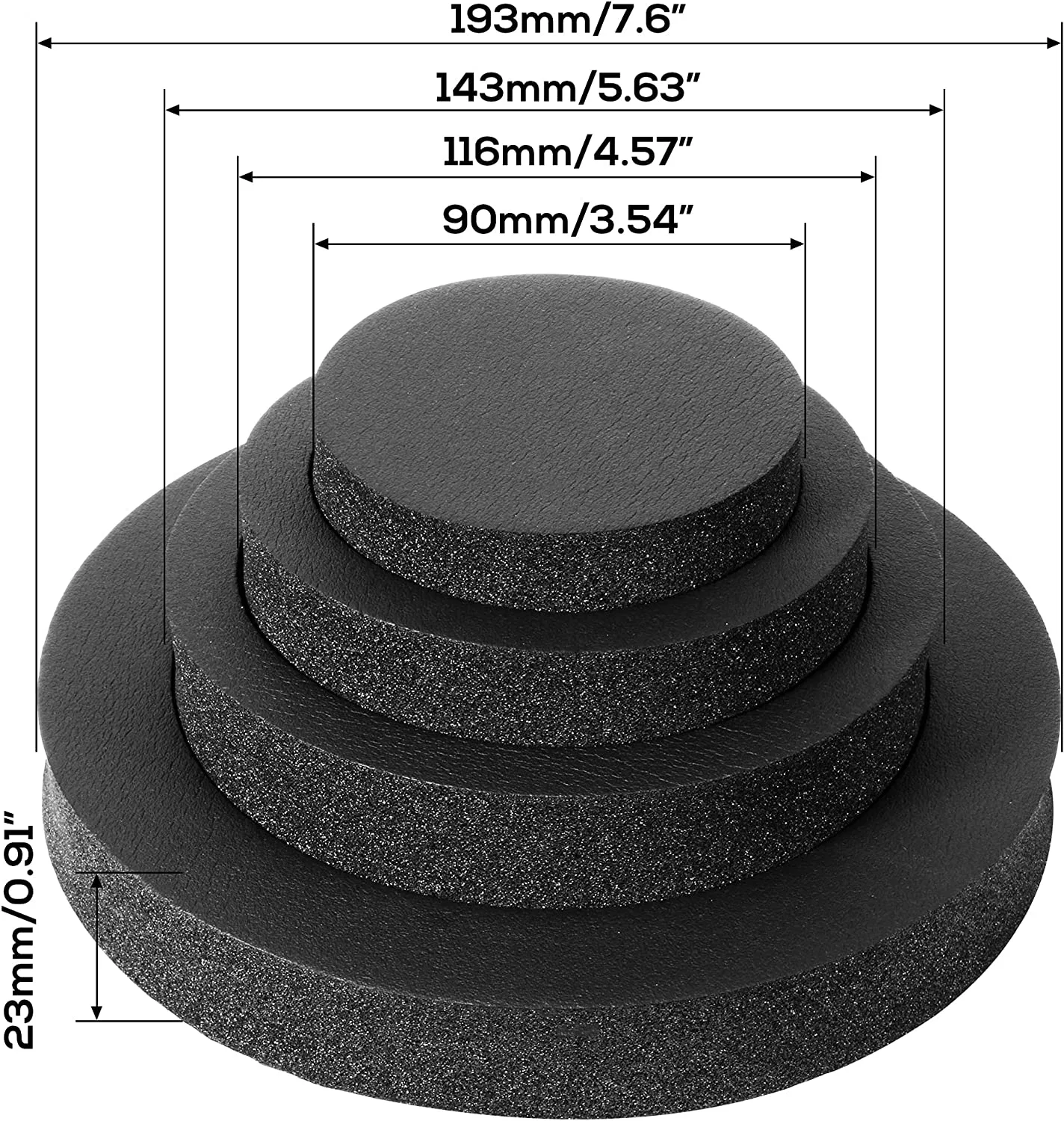 Protection des haut-parleurs de voiture anneaux en mousse absorption du son