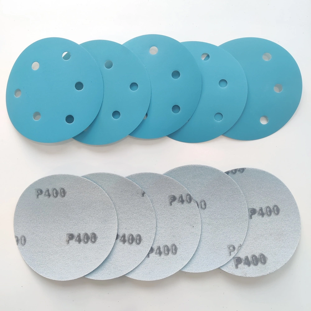 6inch (150mm) 15 Holes Sanding Disc Pet Film Backing Round Sand Paper for Polishing