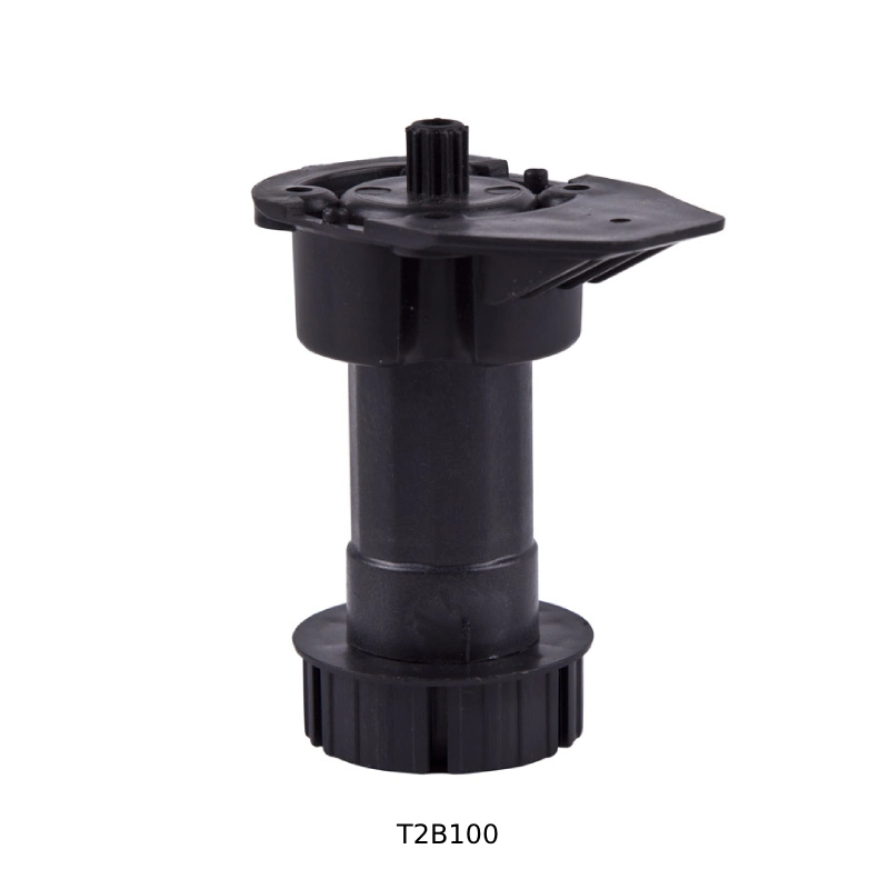 Plastic Black Adjustable Cabinet Legs in ABS for Kitchen 100-130mm