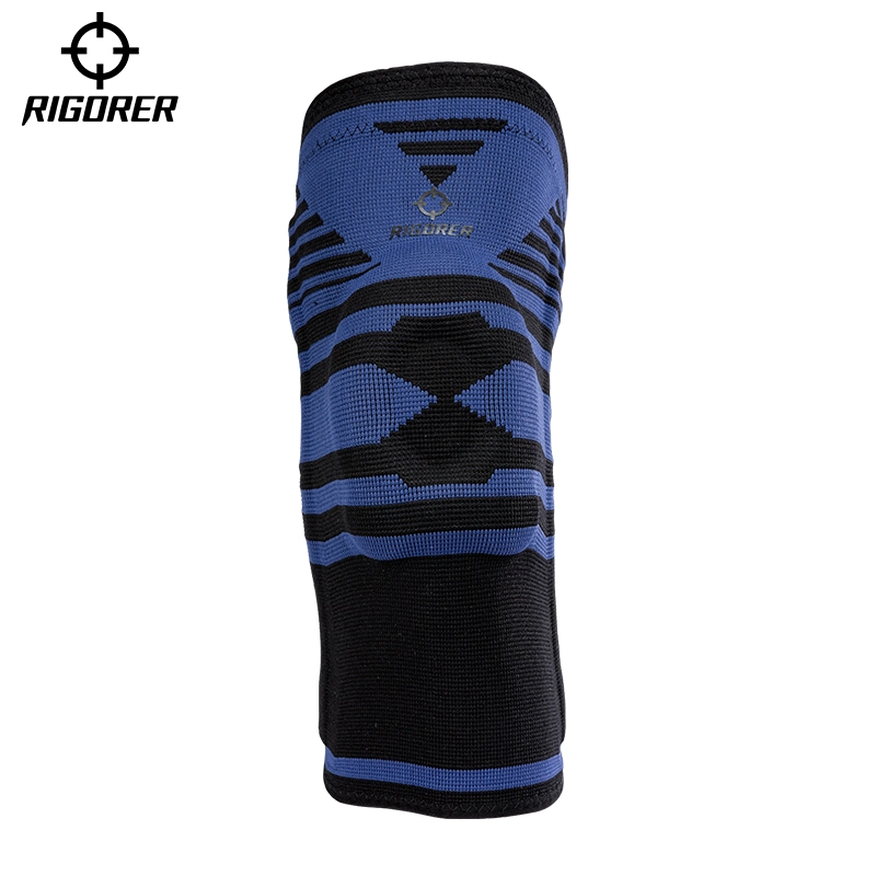 Neue Riemen Druckgestrickte Sport Knieschoner Nylon Atmungsaktives Knie Pads Basketball Running Mountaineering Knieschoner