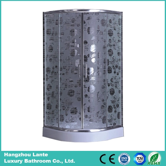 Modern Design Simple Shower Room with Printed Glass (LTS-816)