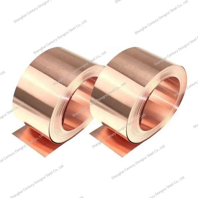 Factory Customized Cu99.9%Min T2 Soft / Half Hard Pure Alloy Thin Copper Foil / Strip Coil Brass Strip