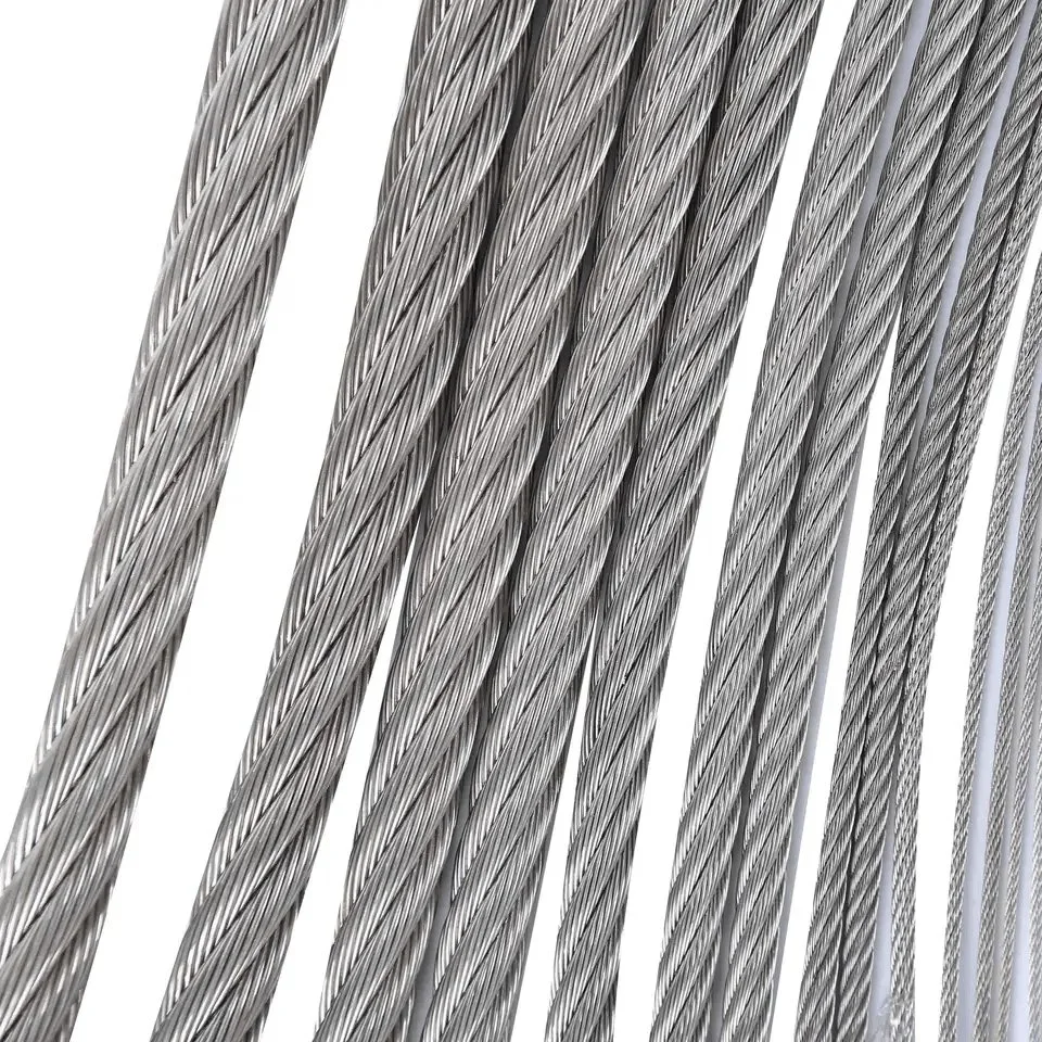 1*7 1*19 7*19 Galvanized Steel Wire Rope Cable Stainless Steel Wire Rope