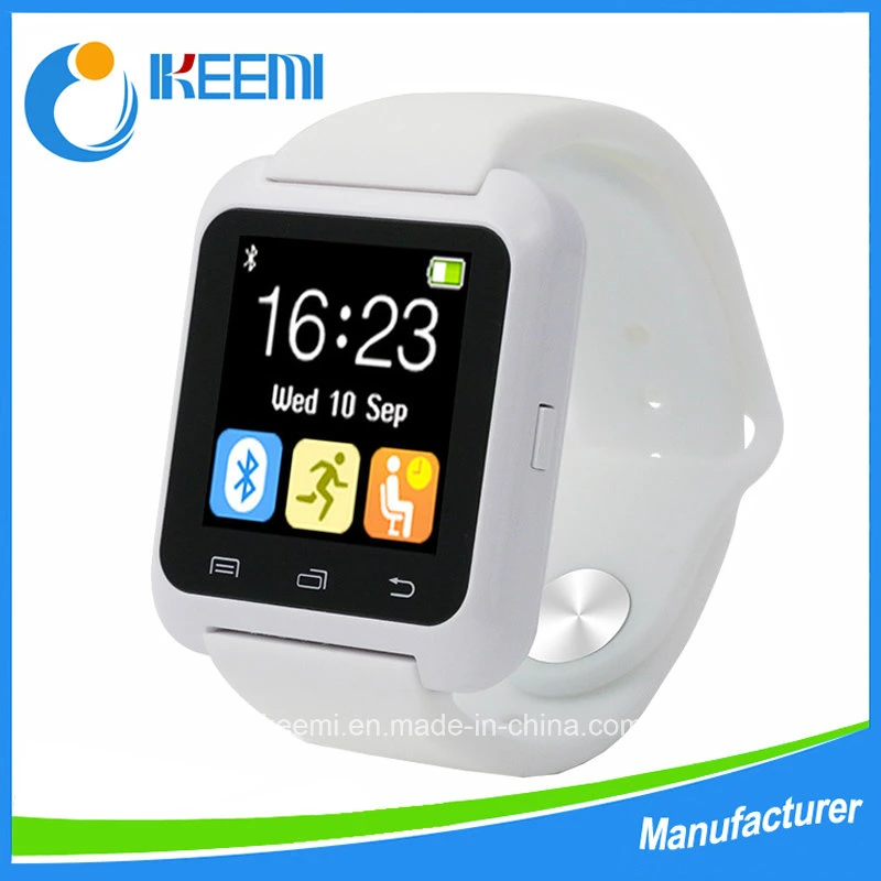 Reloj inteligente Bluetooth U80 notificación Bt Reloj de pulsera antiperdidos IPhone 4/4s/5/5s/6 Samsung S4/Note 2/3 Android Phone