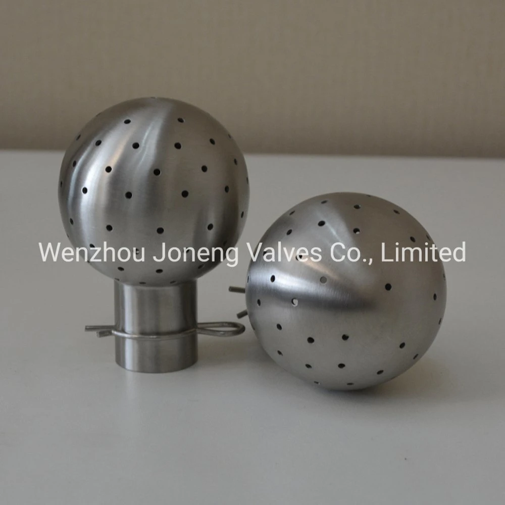 Joneng Sanitary Grade Stainless Steel Welded Pin Type Fixed Spray Cleaning Ball (JN-CB1004)