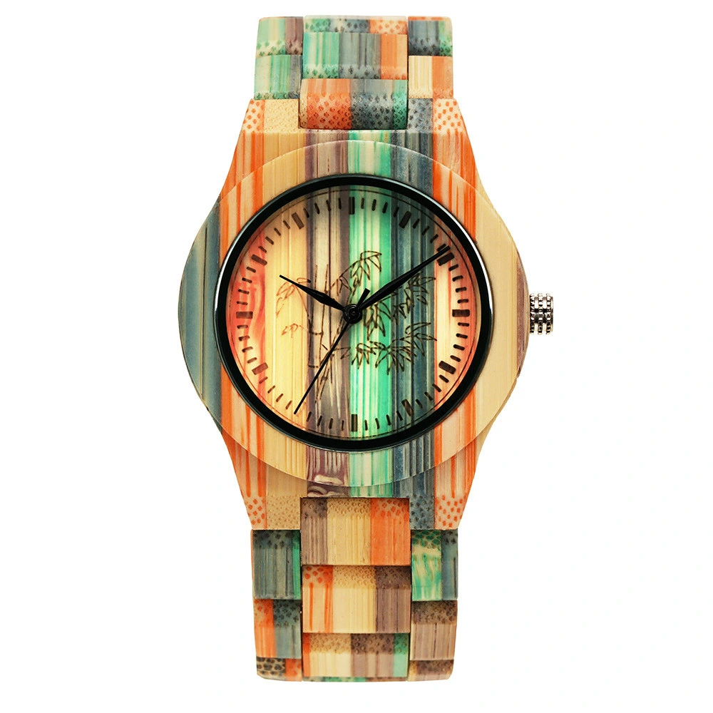 Wooden Colorful Fashionable Cool Male Female Quartz Watch