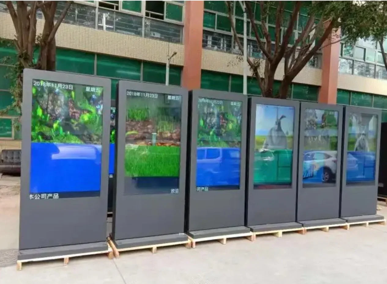 Weatherproof Double Sided Outdoor Touch Infokiosk LCD Display IP65 LCD Digital Signage