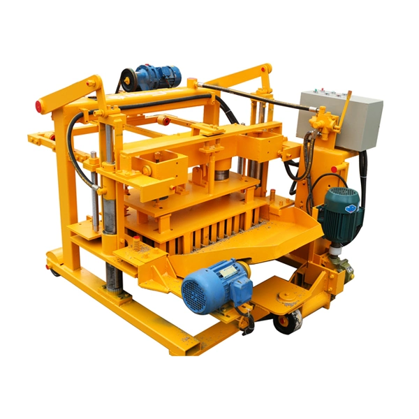 Cement Egg Laying Mobile Hollow Brick Making Machine Qt40-3A Concrete Manual Block Making Machine Floor Layer