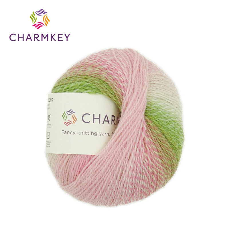 Yarncrafts Durable Crochet Thread Knitting Thick Wool Nylon Blended Yarn for Cardigan Scarf Hat