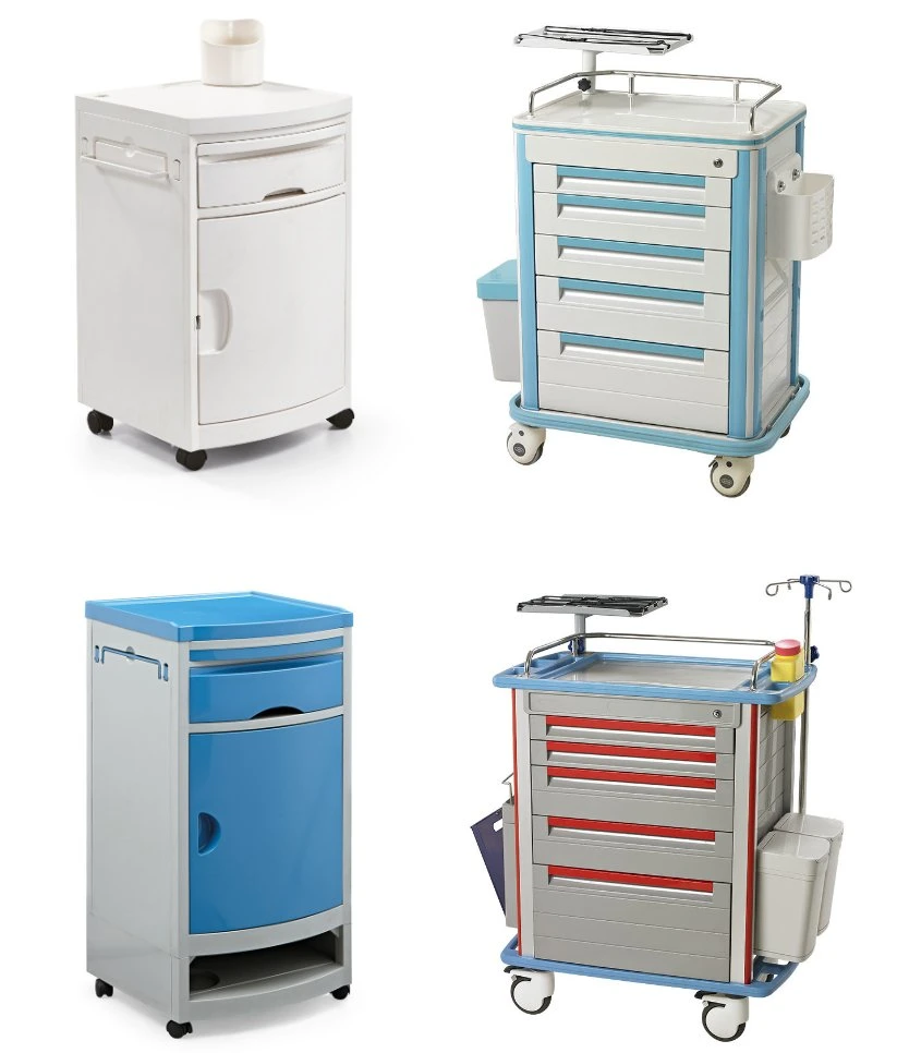 China Manufacturer of Hospital Furniture Pole Stand Price Bedside Cabinet