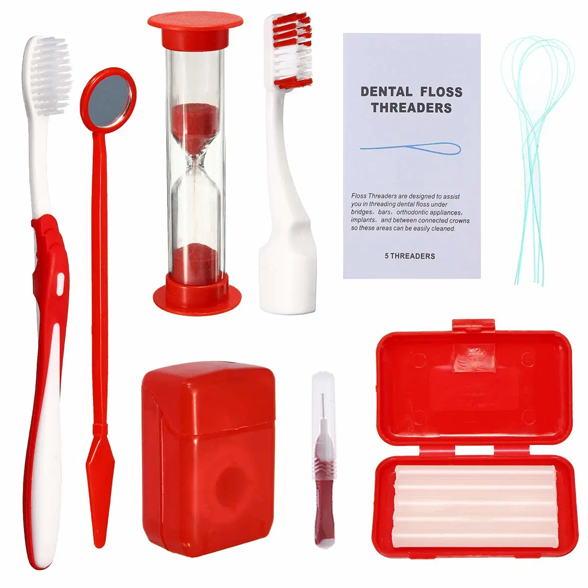 8 PCS Orthodontics Dental Toothbrush Personal Care Kits Orthodontic Kit