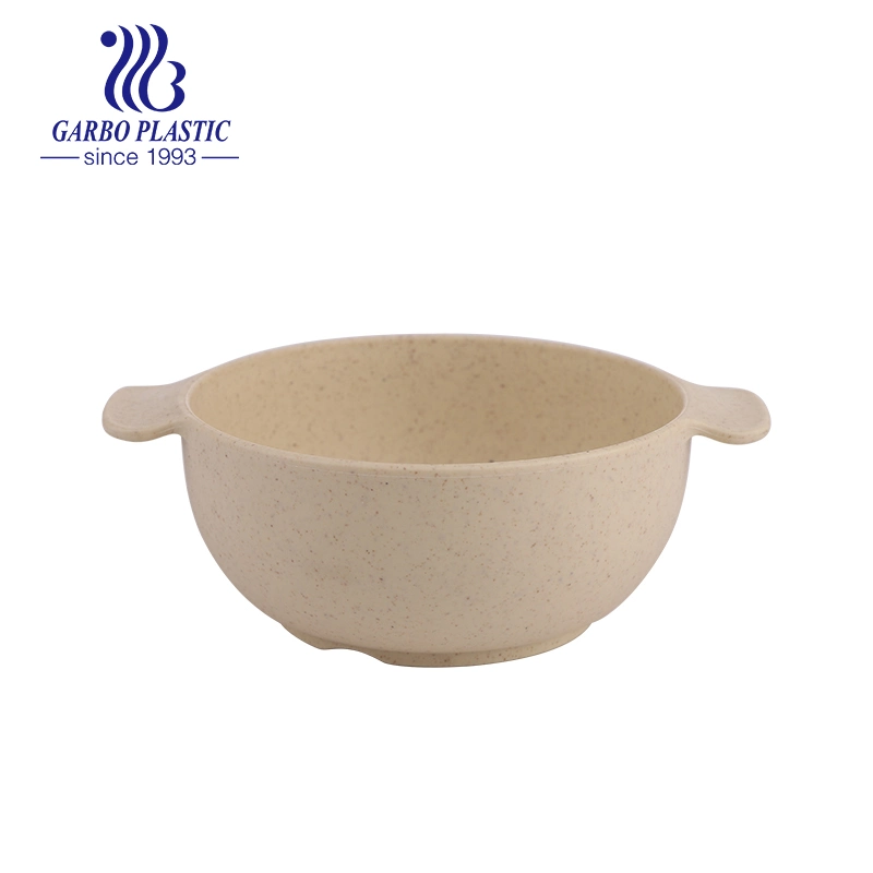 Pink Color Wheat Straw Children Bowl Food Safe Plastic Bowl for Baby Use Food Safe Unbreakable Bowls for restaurant