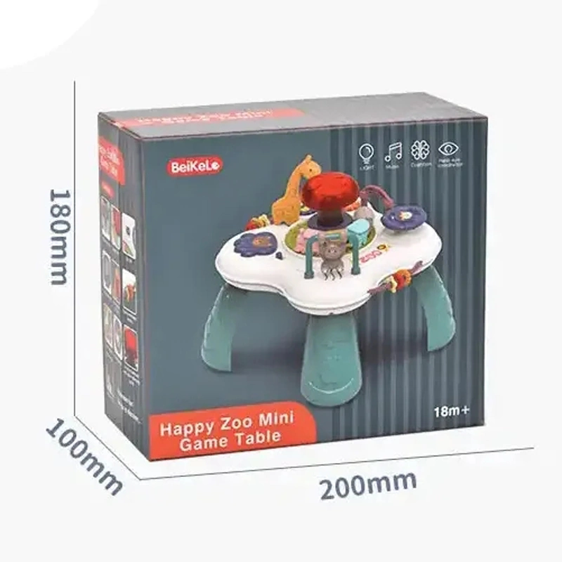 Mini Table Game Educational Gift Toy Children Intellectual Toys 360 Degree Rotation Table Game for Boys and Girls with Music and Light