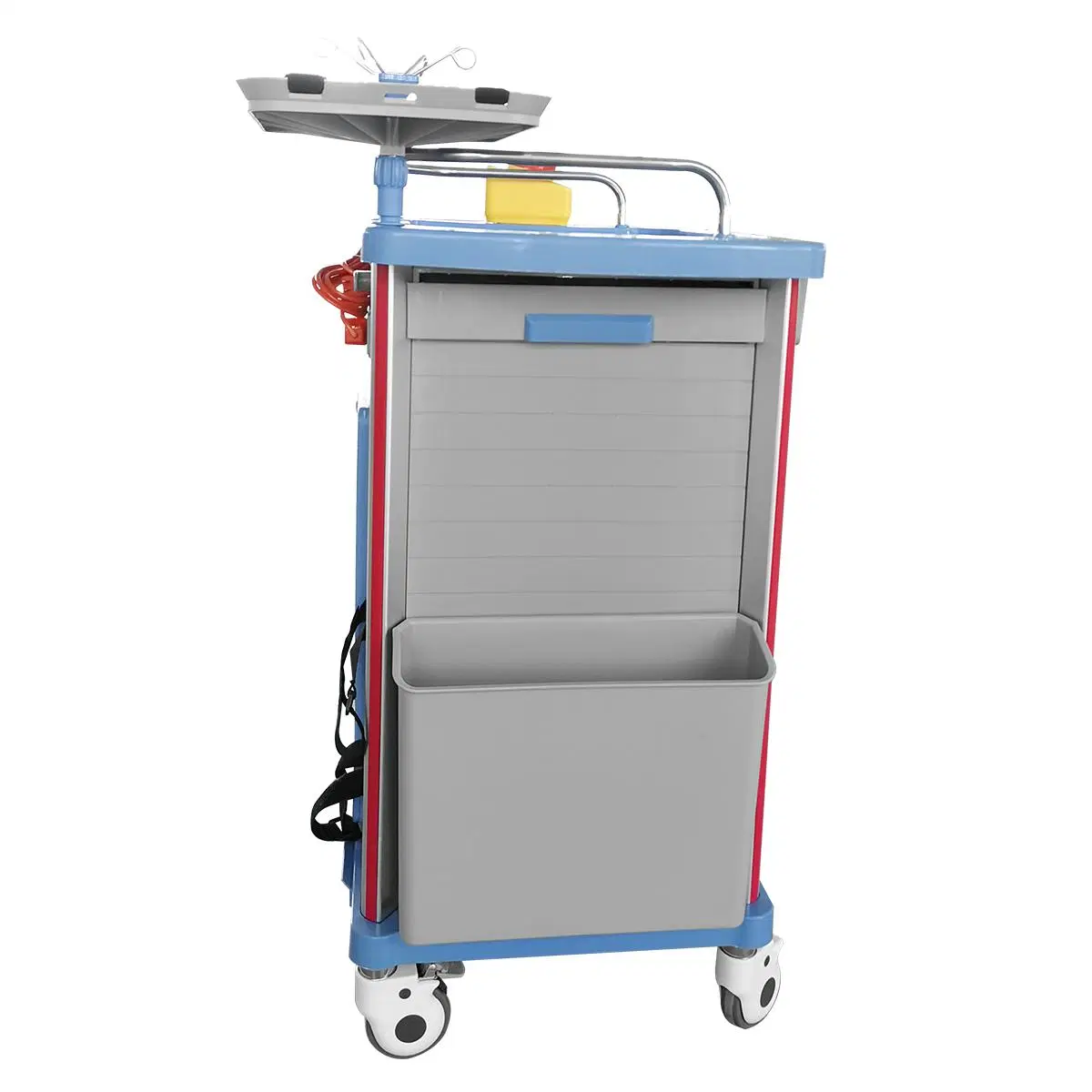 High quality/High cost performance  Cheap Mobile ABS Drugs Hospital Medical Plastic Emergency Medicine Trolley for Clinic