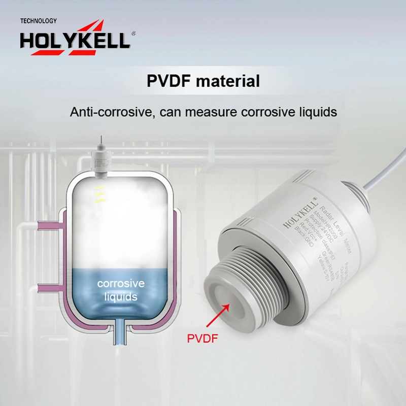 4-20mA RS485 Modbus Continuous Level Measurements 80GHz Radar Level Sensor Transmitter for Liquid Level Measurement