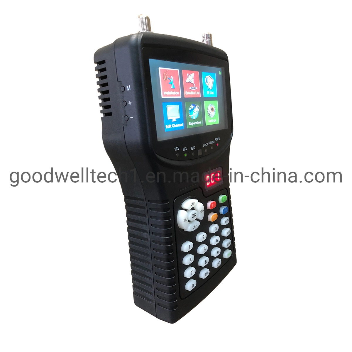 4.3 Inch Handheld Satellite Finder Meter DVB-S/S2+CCTV+8MP Ahd /Cvi/Tvi Receiver