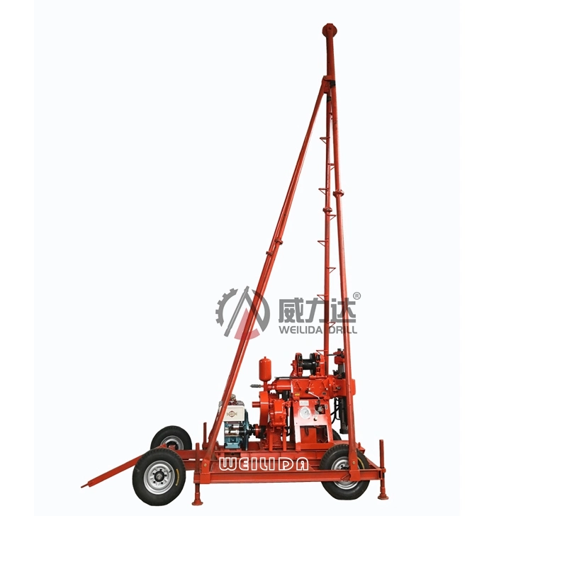 Multifunction Portable Hydraulic 200 Meters Gk200 Mine Borehole Water Well Core Drilling Rig