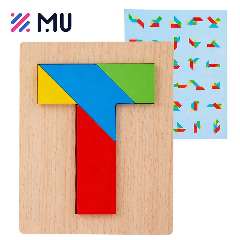 Montessori Game Educational Baby Building Blocks 3D Jigsaw Puzzles Wooden Toys