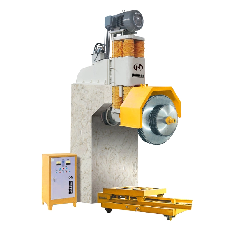 Leadscrew Elevating Block Cutting Machine Muilti-Blade Diamond Sawing Machine Multi-Blade Automatic Stone Cutter Machine