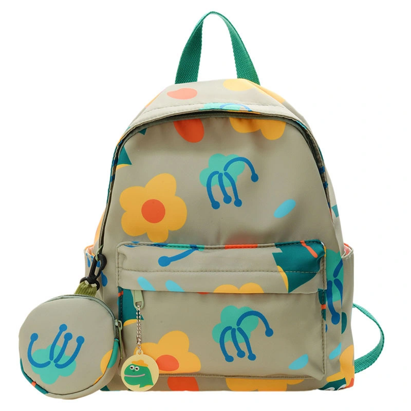 Cute Fashion Flower Printed Kindergarten Kids School Bag