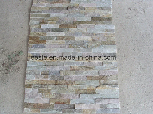 High quality/High cost performance  100% Natural Rusty Veneer Wall Tile Yellow Slate Culture Roofing Stone for Swimming Pool Coping/Pool Paving