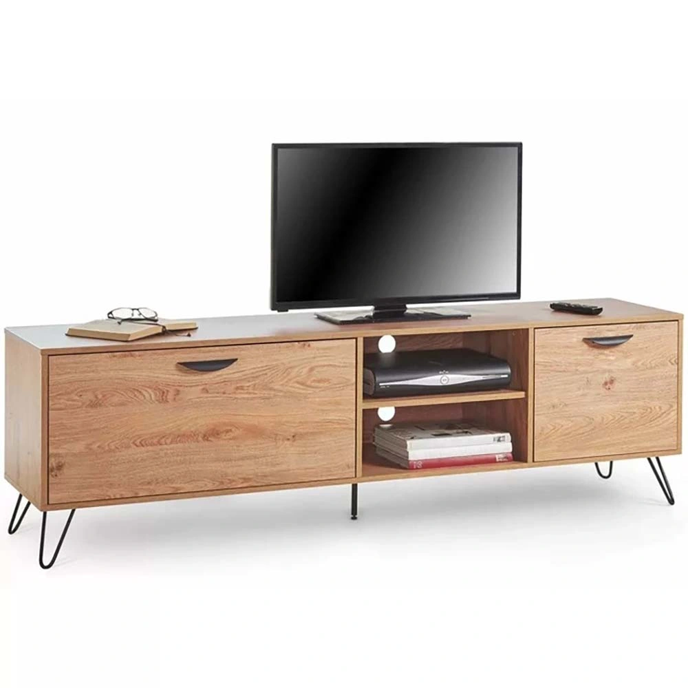 Personnalisation de base 1% de réduction Meubles de salon modernes en bois MDF Supports TV (HF-TVS15)