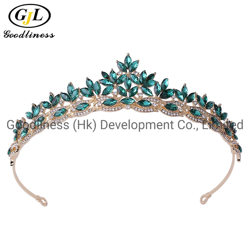 Luxury Handmade Crystal Rhinestone Party Tiara Wedding Headbands Fashion Crown Hair Jewelry Accessories
