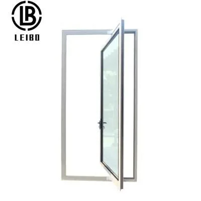 Heavy Exterior Black French Aluminum Glass Pivot Main Interior Pivot Door