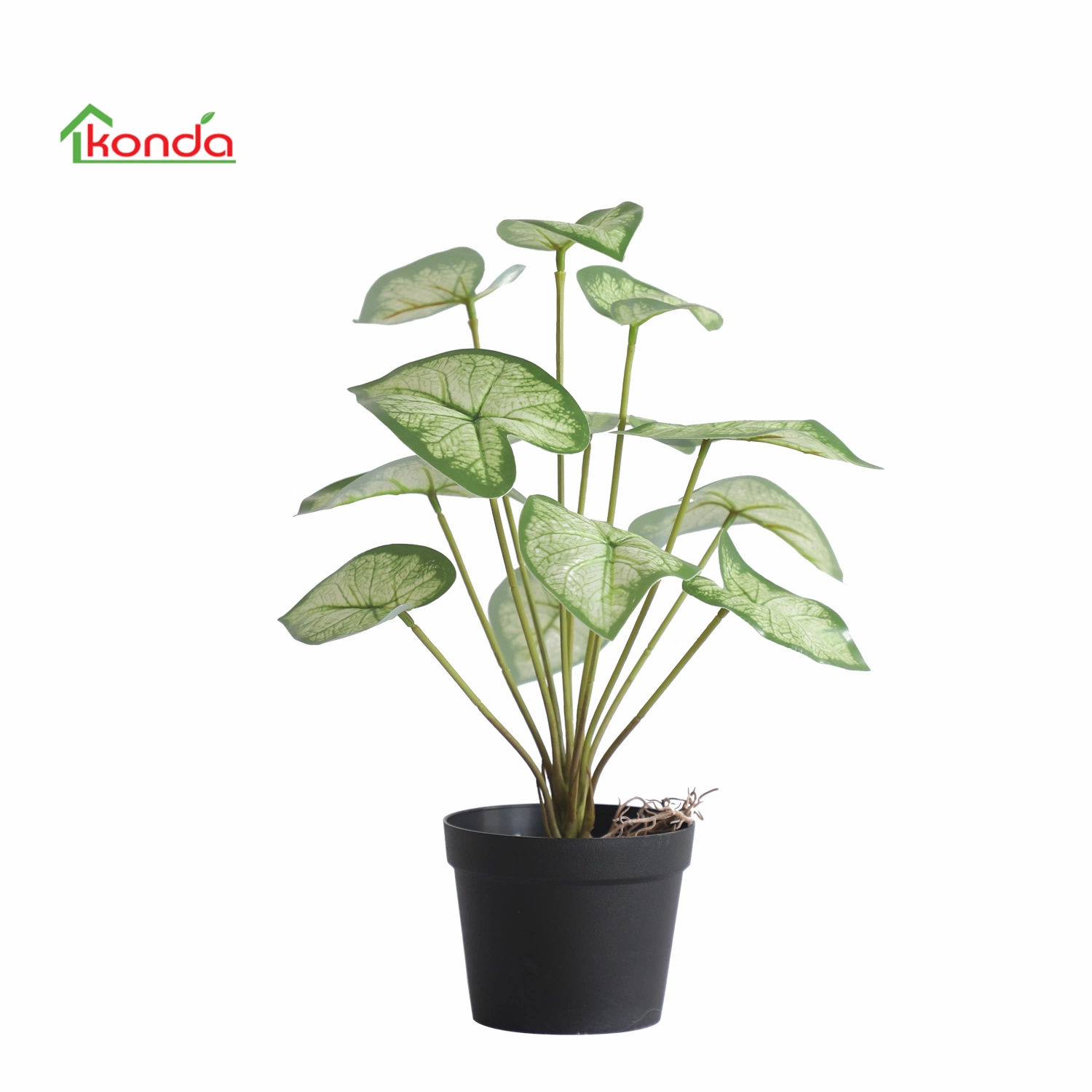 Fábrica china pequeña verde Artificial dejar planta en maceta de Bonsai