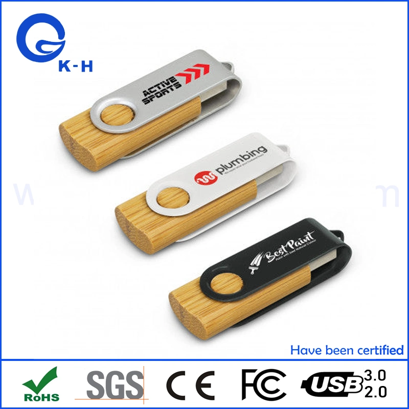 Laser Logo Eco-Friendly Bamboo USB Flash Memory Drive Reliability