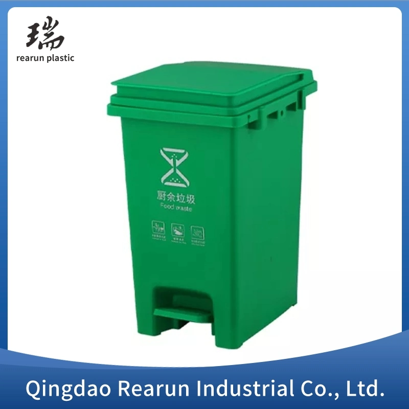 Customized Color Large Outdoor Public Recycling Trash Can Pedal Plastic Trash Can