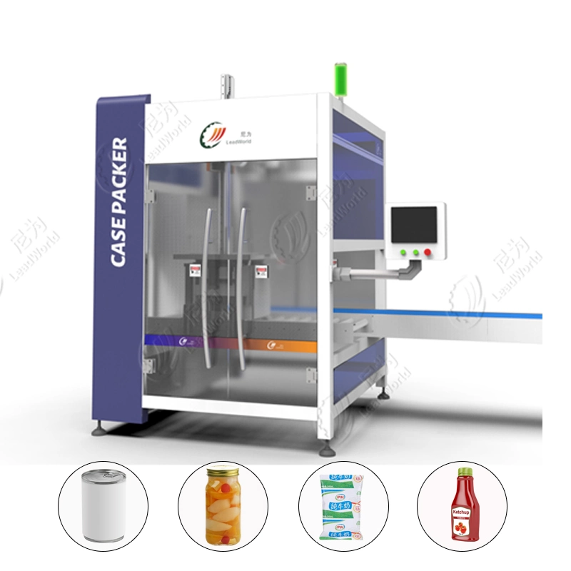 Pick and Place Top Load Automatic Case Packer or Case Packing Machine