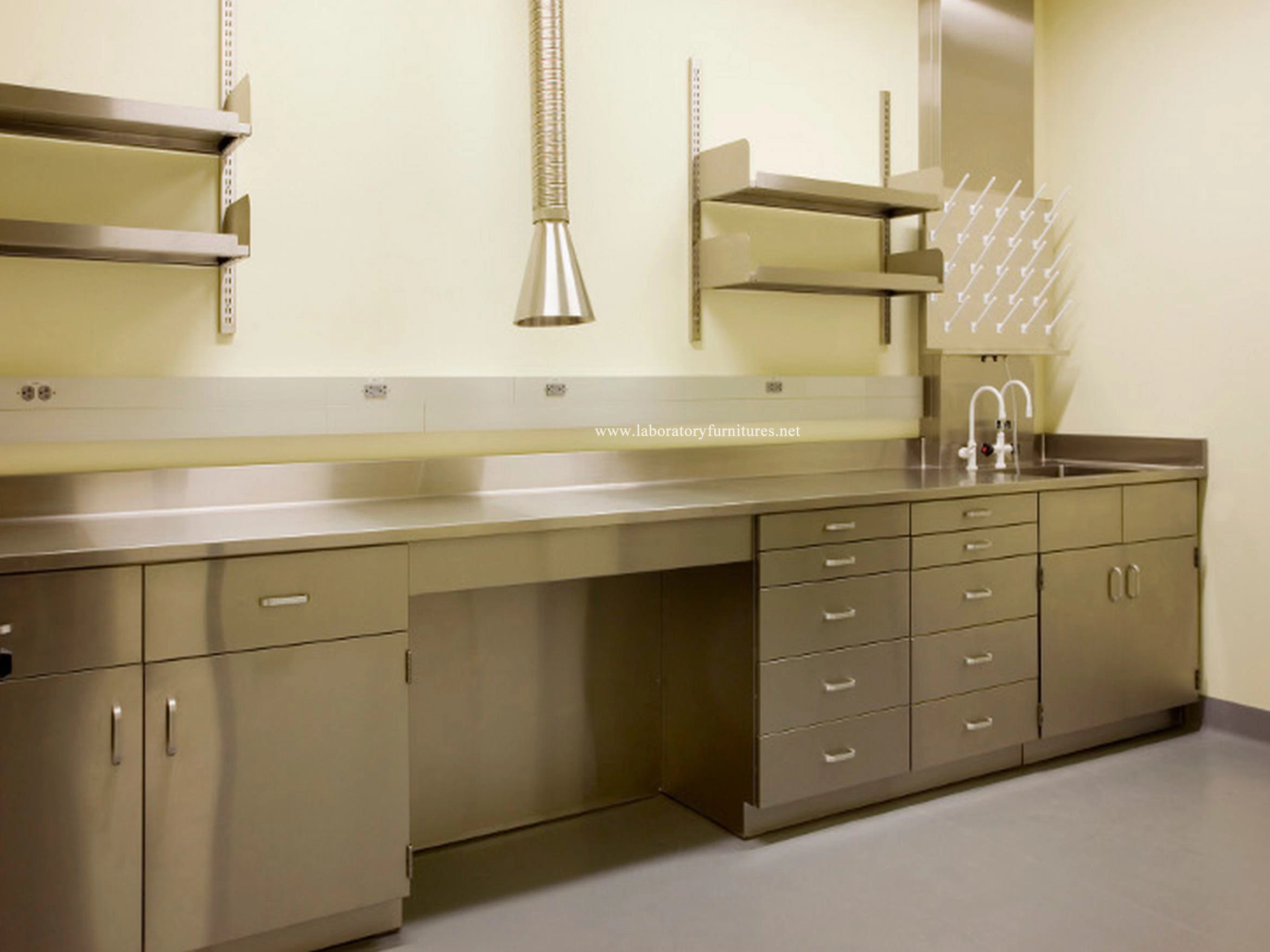 Stainless Steel Bench with Cabinet Laboratory Furniture 304stainless Steel Workstation Bench Jh-Ss006)