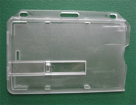 Frosted Polycarbonate Access Card Holder with Extractor Slider Clear