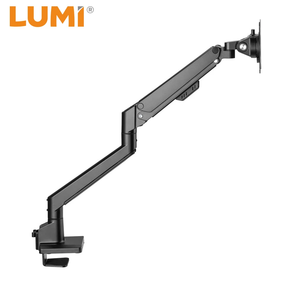 OEM LUMI Ergonomic Desktop Computer Stand Full Motion Aluminum Single Monitor Arm