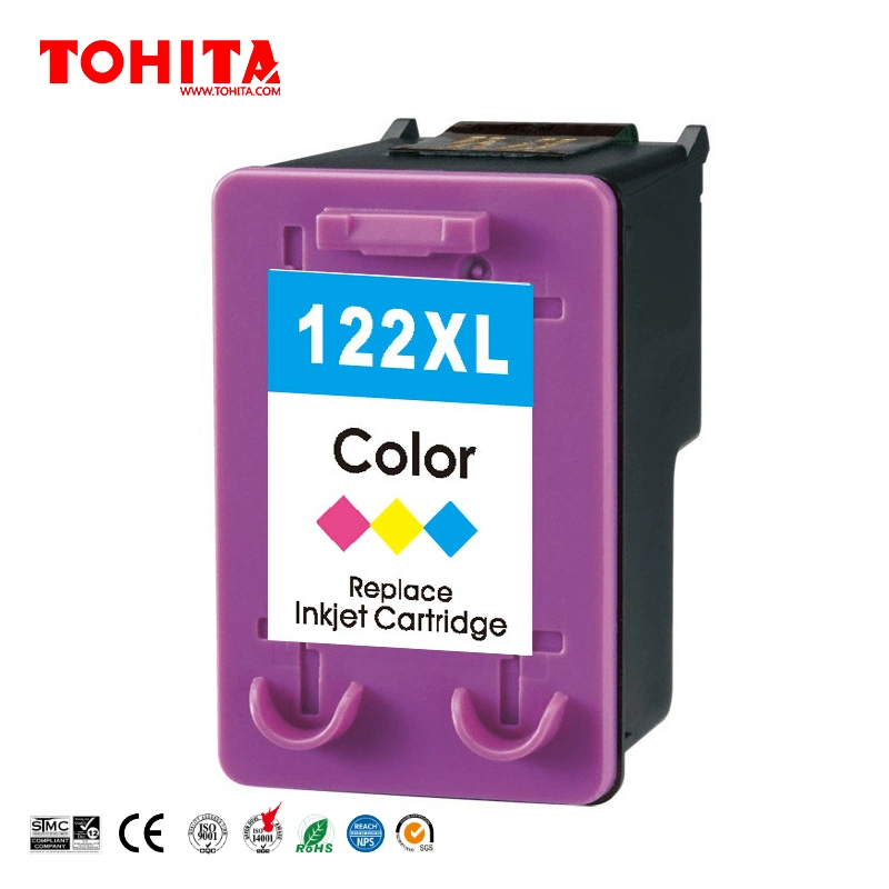 Cartucho de tinta para impressora HP Deskjet 1000 1010 1011 1012 1015 1050 1051 1055 1056 122XL Tohita