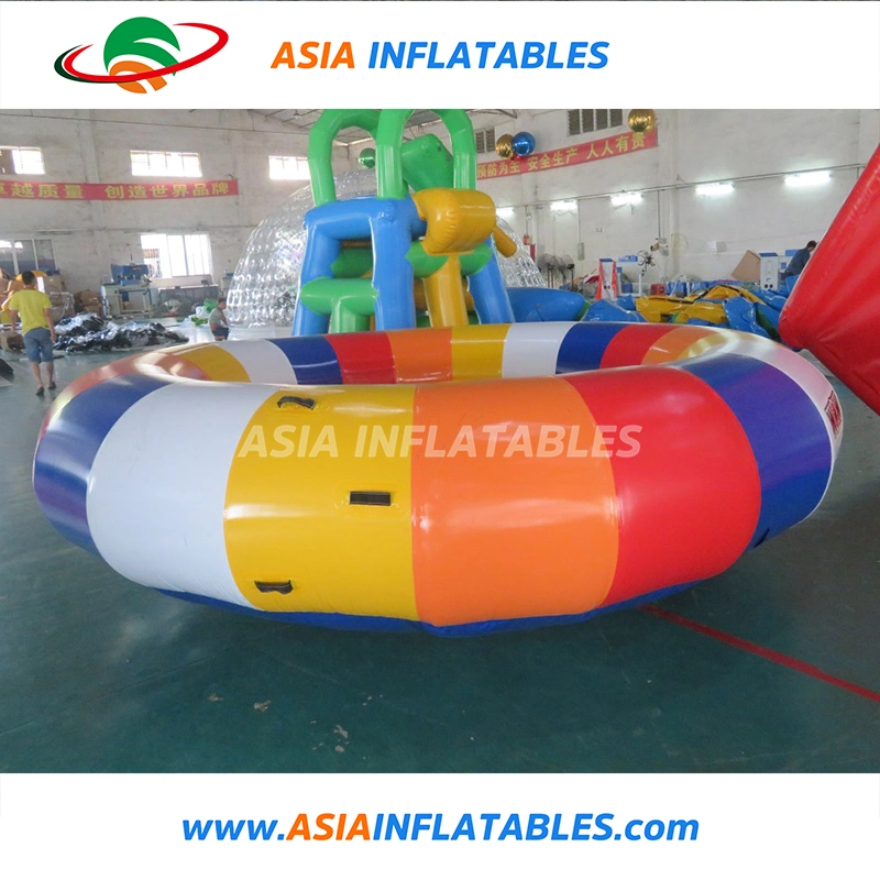 Inflatable Floating Water Toy Towable UFO Inflatable Disco Boat