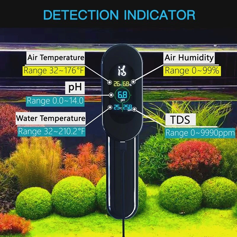 2021 New Type Wi-Fi Real Time Monitoring Multifunction 5 in 1 Aquarium Accessories