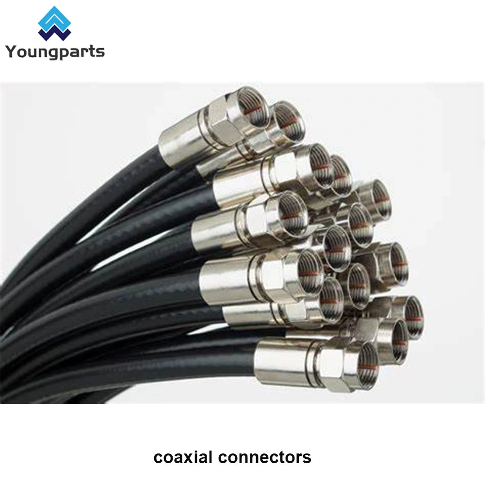 Youngparts CNC Machined Stainless Part Coaxial Cable Connectors Coaxial Cable Extension Adapter Couplers