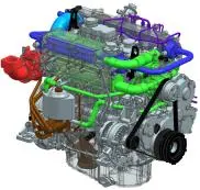 El uso del buque de 4 cilindros de agua de refrigeración 4KH1-Tfx20 Motor diesel marino