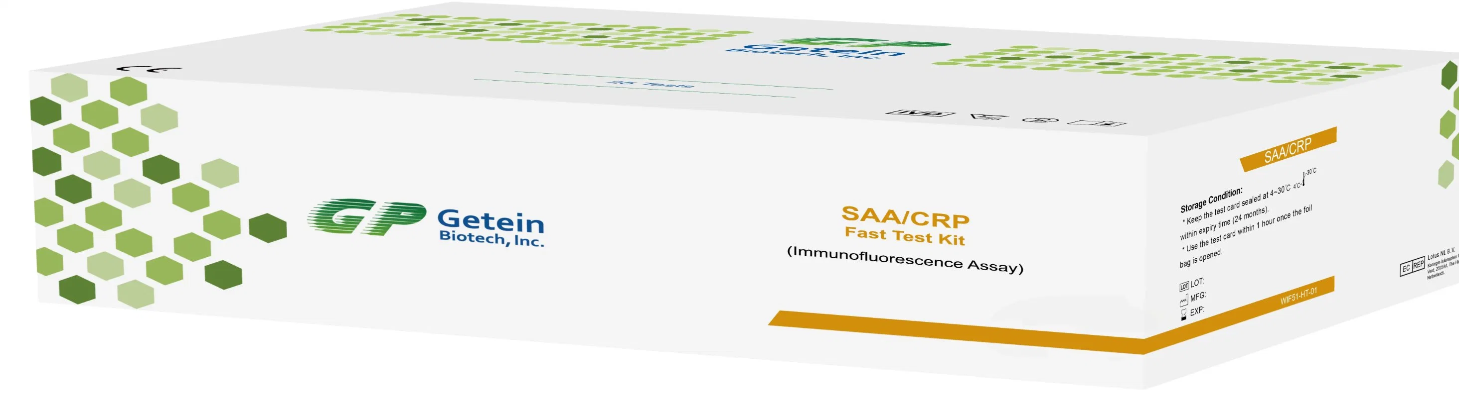 Hot Sale Getein SAA/Crp Fast Test Immunofluorescence Kit Price for Clinic